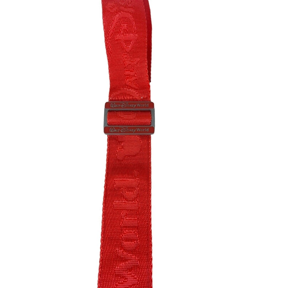 Walt Disney World Tan Canvas Beach Travel Vacation Tote Bag With Orange Straps - Picture 4 of 14